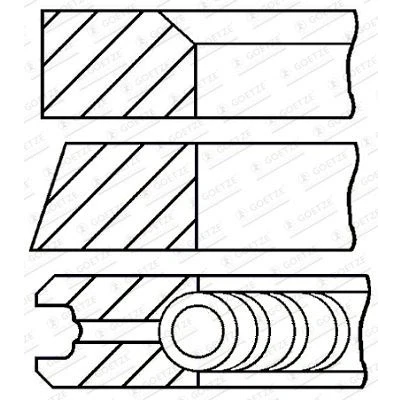 Afbeelding van Goetze Engine Zuigerveren 08 440800 00