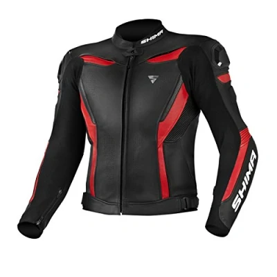 Afbeelding van SHIMA CHASE Motorpak voor heren, jas + sportbroek van geventileerd zomerleer met schouderschuivers, CE beschermers rug, schouders en ellebogen, dubbele versterkte naden
