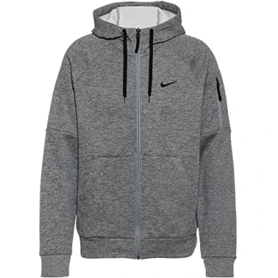 Afbeelding van Nike Performance Sweater met rits, Heren, Maat: XXL, Dark grey heather/particle grey/black