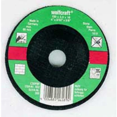 Afbeelding van Wolfcraft 1621300 Doorslijpschijf gebogen 115 mm 5 stuk(s) Steen