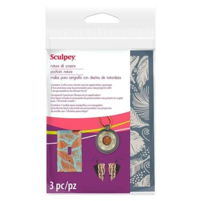 Image de Pochoirs pour sérigraphie Sculpey Nature