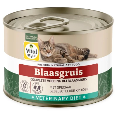 Afbeelding van Vitalstyle Blaasgruis Kattenvoer 200 g