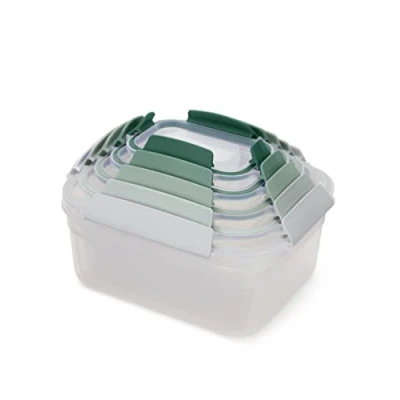 Afbeelding van Joseph Nest Lock Vershoudbak Set Van 5 Transparant