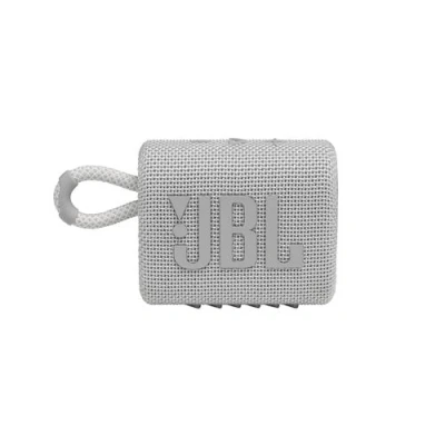 Image de Enceinte portable étanche sans fil Bluetooth JBL Go 3 Vert et Logo Violet
