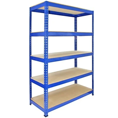 Afbeelding van Q Rax Stellingkast 120cm x 50cm 180 cm 100% boutloos Draagkracht: 200 kg per plank opbergrek metaal