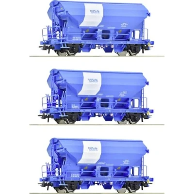 Afbeelding van Roco 6600134 H0 3 delige set zwenkdakwagens van de Duplo