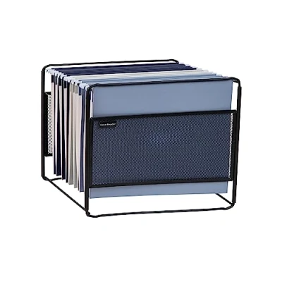 Afbeelding van Mind Reader Hangende mapsorganizer, bureau organizer, opslag, bureau, metalen gaas, 33 x 24,8 26 cm (l b h), zwart