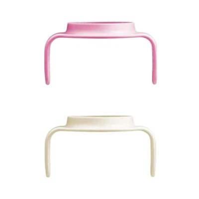 Afbeelding van MAM Hold my Cup Day &amp; Night, glow in the dark grips, compatibel met cups, antislip en ergonomisch, 4 maanden, roze neutraal
