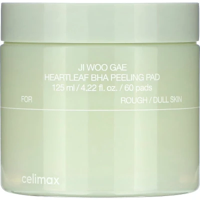 Afbeelding van Celimax JIWOOGAE Heartleaf BHA Peeling Pad 60 Stuks Korean Skincare