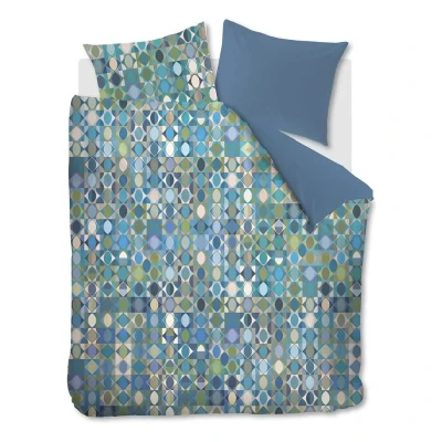 Afbeelding van Beddinghouse Sumatra dekbedovertrek Tweepersoons 200x200/220 Blauw Groen