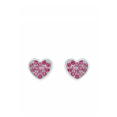 Afbeelding van s.Oliver HERZ 925ER Oorbellen voor kinderen, Maat: One Size, Pink