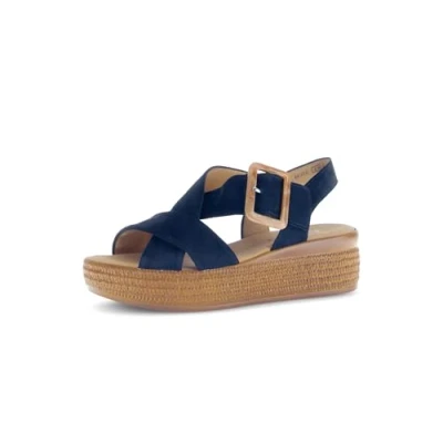 Afbeelding van Gabor Sandalen met riempjes voor dames, Blauw 16, 41 EU