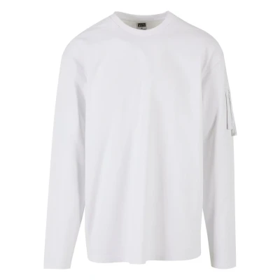 Afbeelding van Urban Classics Sleeve Pocket Longsleeve, Heren, Maat: 3XL, White