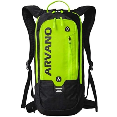 Afbeelding van Arvano Fietsrugzak, Ademende waterdichte Fietsrugzak Mountainbike Rugzak, 6L Lichtgewicht Fietsdagrugzak Skisporttassen Cadeau voor skiën Hardlopen Wandelen Trekking, Groen
