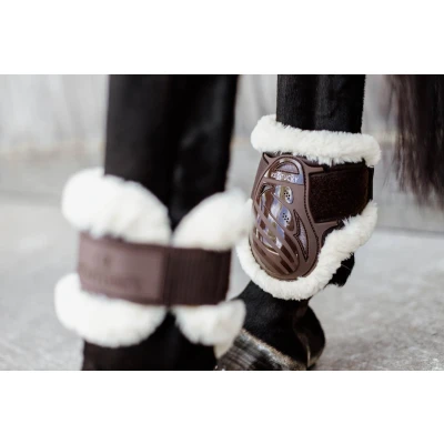 Afbeelding van Kentucky Horsewear Feetlock Botten Bruin Sheepskin Vegan Maat M