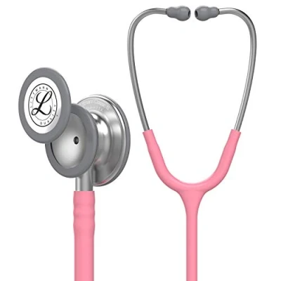 Afbeelding van 3M Littmann controle stethoscoop Classic III, parelmoer roze slang, 69 cm, 5633