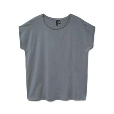 Image de VERO MODA Vmava Plain Ss Top Ga JRS Noos Stormy Weather, Medium, tempête, M