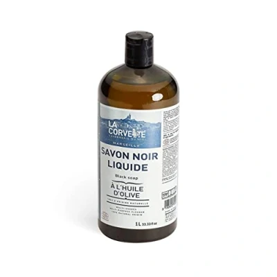 Image de La Corvette Savon Noir Liquide Olive Ecocert 1 L
