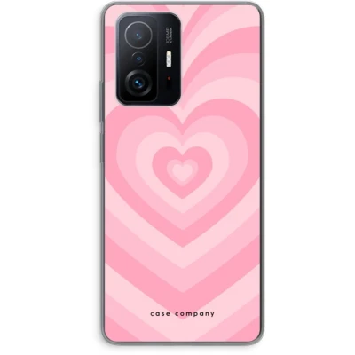 Afbeelding van Case Company® hoesje geschikt voor Xiaomi 11T Pro Hart Roos Soft Cover Telefoonhoesje Bescherming aan alle Kanten en Schermrand