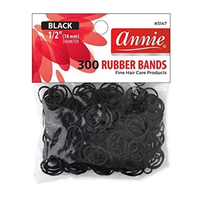 Image de Annie Petits Elastiques Noirs Pour Cheveux