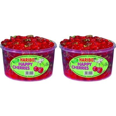 Afbeelding van Haribo Kersen silo 150 stuks 2 Pack