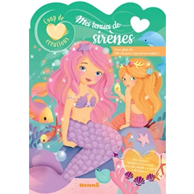 Afbeelding van Mes tenues de sirènes: Avec plus 500 stickers repositionnables !