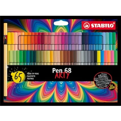 Afbeelding van Viltstift STABILO Pen 68 Arty medium assorti set à 65 stuks