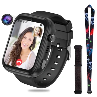 Afbeelding van OKYUK 4G smartwatch voor kinderen met GPS tracker, meerdere kantoorstijlen om uit te kiezen, bidirectionele oproepen, beeldvaardigheden, SOS, wifi, waterdicht touchscreen 4 12 jongens en