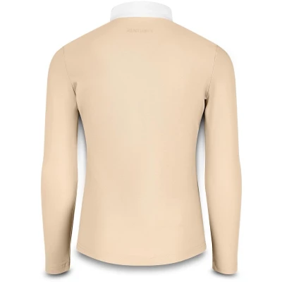 Afbeelding van Kentucky Horsewear Wedstrijdshirt Tokyo Meisjes Lange Mouw Beige Maat 130 Ademend &amp; Elastisch