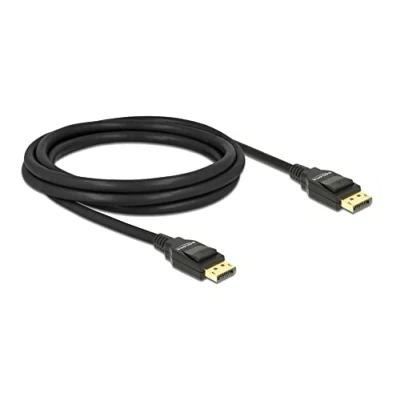 Afbeelding van Delock DisplayPort Beeldscherm Kabel zwart 2 meter