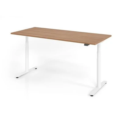 Afbeelding van XDLR 19 W 180x80 Bureau Elektrisch in hoogte verstelbaar. 180 x 80 Walnoot Tafelhoogte I verstelbaar
