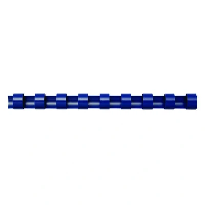 Image de Fellowes Baguettes de reliure plastiques, rondes, bleu, 12mm pqt 100