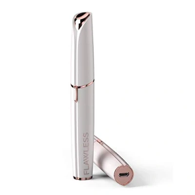 Afbeelding van Finishing Touch Flawless Brows Nieuwe generatie oplaadbare precisie wenkbrauwtrimmer Zacht en veilig Wit