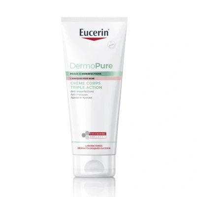 Image de Eucerin DermoPure Crème Corps Triple Action Marques Post Acné Peau à Imperfections 200ml