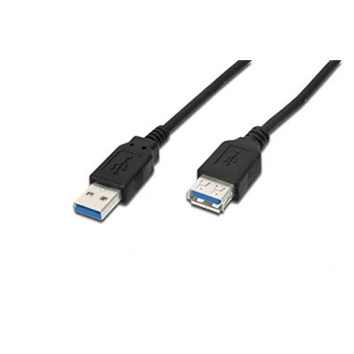 Afbeelding van Digitus USB kabel 3.2 Gen1 (USB 3.0 / 3.1 Gen1) A stekker, bus 3.00 m Zwart AK 300203 030 S