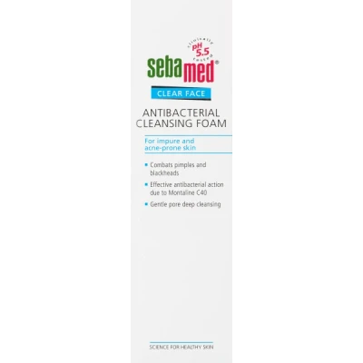 Afbeelding van Sebamed Clear Face Antibacterial Cleansing Foam 150ML
