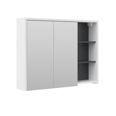 Afbeelding van Vicco Badkamerspiegelkast Viola, Wit/antraciet/Wit, 100 x 75 cm