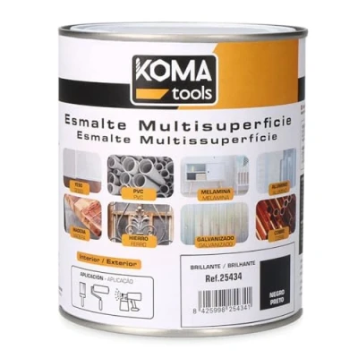 Afbeelding van Acryllak Koma Tools Zwart Helderheid 750 ml