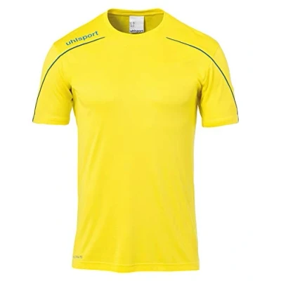 Afbeelding van Uhlsport Stream 22 Shirt Korte Mouw Heren Geel / Royal Maat: 3XL