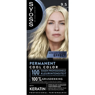 Afbeelding van Syoss Baseline Cool 9 5 Frozen Pearl Blond Haarverf 3 stuks