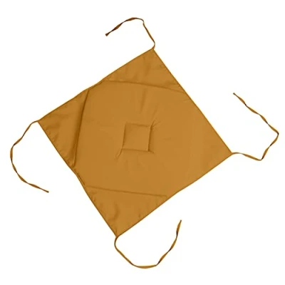Afbeelding van Lovely Casa Stoelkussen afmeting 40 x cm 100% polyester kleur curry model Nelson buitengewone kwaliteit comfortabel en elegant onderhoudsvriendelijk