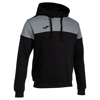 Afbeelding van Joma Crew V Hoodie Heren Zwart / Grijs Maat: L