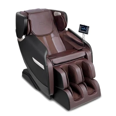 Image de VEVOR Fauteuil de Massage Inclinable Corps Entier, Masseur Shiatsu 3D, Zéro Gravité, avec Plusieurs Modes Automatiques, Chauffage, Haut parleur Bluetooth, Coussin d’Air, Rouleau Pied, Écran Tactile
