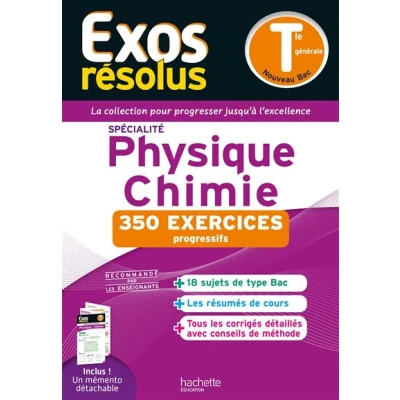 Image de Exos résolus spécialité Physique Chimie Tle