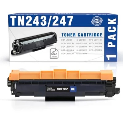 Afbeelding van TONER EXPERTE Compatibel Brother TN243 TN 243 zwarte tonercartridge vervanging voor TN243BK 243BK DCP L3510CDW L3550CDW HL L3210CW MFC L3750CDW L3770CDW printer