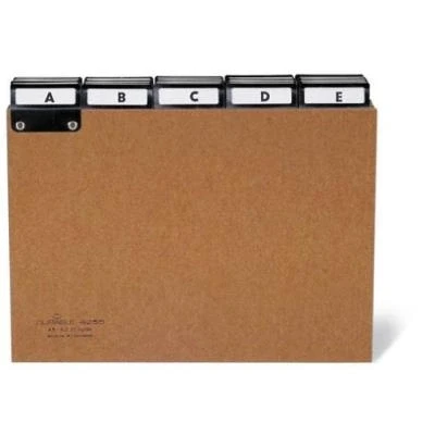 Image de Durable leitregister a z, pressspan, din a4 quer, braun 424511