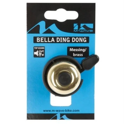 Image de Mini cloche M Wave Bella Ding Dong laiton doré
