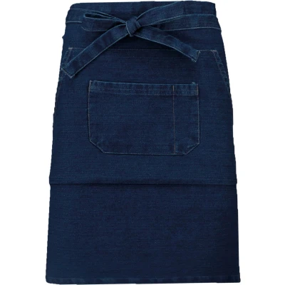 Afbeelding van Kariban Katoenen halflang schort K898 Denim