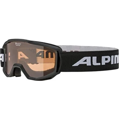 Afbeelding van ALPINA Unisex Kinderen, PINEY Skibrille,Eén maat, Zwart/orange