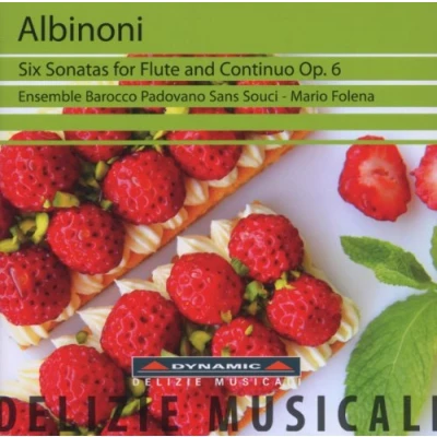Afbeelding van Ensemble Barocco Padovano Sans Souci, Mario Folena Albinoni: Six Sonatas For Flute And Continuo op.6 (CD)